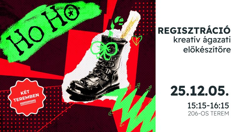 Regisztráció kreatív ágazati előkészítőre