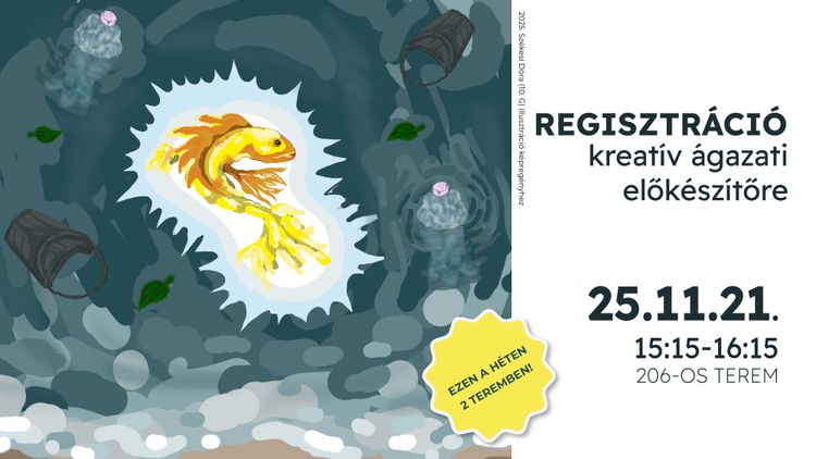 Regisztráció kreatív ágazati előkészítőre