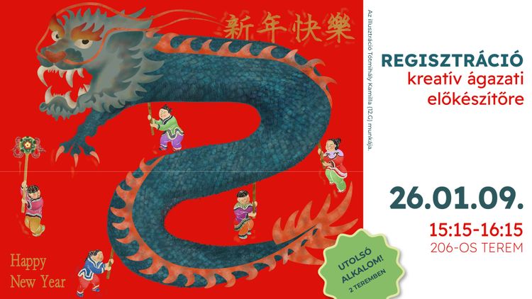 Regisztráció kreatív ágazati előkészítőre