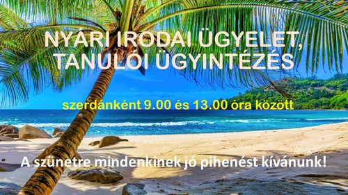 Nyári irodai ügyelet