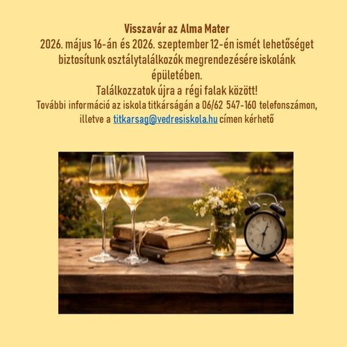 Vissza vár az Alma Mater